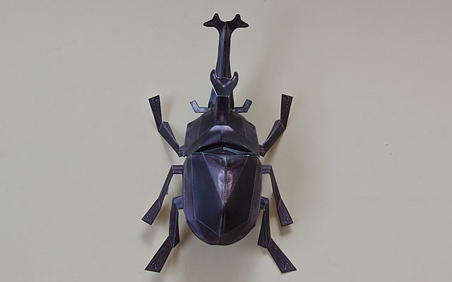 カブトムシ ペーパークラフト